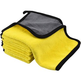 Tibapla 5Pcs Microfiber Cleaning Towels, 30x40cm Dual-Sided Multipurpose Microfiber Towel, Absorbent Drying Microfiber Cloth for Car Washing Polishing Waxing Dusting Detailing Interior Cleaning House