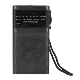 AM FM Pocket Radio with Speaker 3.5mm Jack Battery Powered Handheld Radio for Indoor Outdoor Long Range Reception