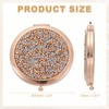 uxcell Small Pocket Mirror for Purse, Magnifying Foldable Rose Gold
