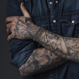 VNOX 2 Pcs Chain Bracelets for Men - Mens Bracelet Chunky Cool Metal Link Stainless Steel Link Chain Bracelets for Men Women | Hip Hop Jewelry Gifts for Him Men Dad Boyfriend Son Husabnd,9 Inches