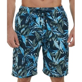 SIX ISLANDS Quick-Dry Swim Trunks - Comfortable Mens Boardshorts, 9" Inseam, Variety of Tropical & Classic Designs (L47H18,L)