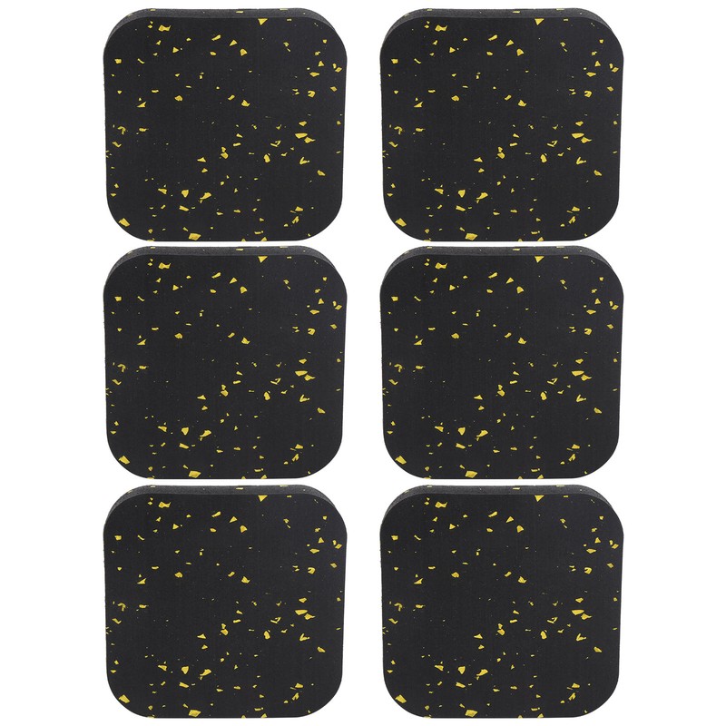 6PCS Rubber Treadmill Mat Sound Insulation Cushion Exercise Equipment Mat