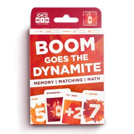 Ok2Win Boom Goes The Dynamite Math Card Game - Fun and Educational Game for Ages 6+
