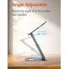tounee Laptop Stand for Desk Adjustable Height, Telescopic 360 Rotating