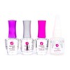 Revel Nail Dip Powder Liquid Set, Base Coat, Activator, Finish