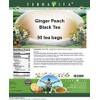 Ginger Peach Black Tea (50 tea bags, ZIN: 427020)