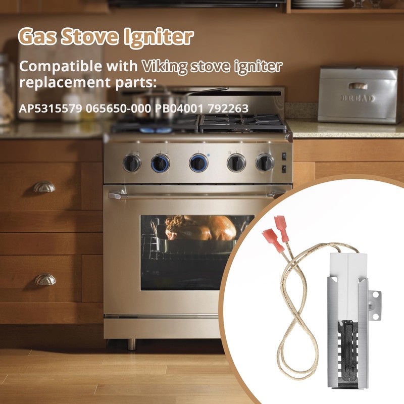 PB040001 Gas Range Oven Igniter Compatible with Viking Oven Igniter,