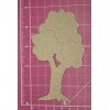 Tree Bare Chipboard 4 Die Cuts Embellishments 2 3/4" X