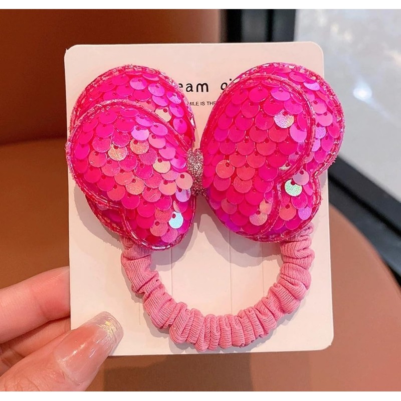 [VOKLLIYU]ヘアゴム 子供 1本セット おしゃれ 可愛い カラフル 花 リボン 蝶結び キッズ