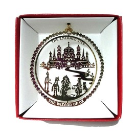 Wizard of Oz Emerald City Yellow Brick Road ORNAMENT Brass Christmas Gift