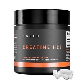 Cápsulas de Creatina HCl Kaged | 7X Concentrada vs Mono | Construcción Muscular y Recuperación | Alta Absorción | Sin Hinchazón | Creatina para Hombre