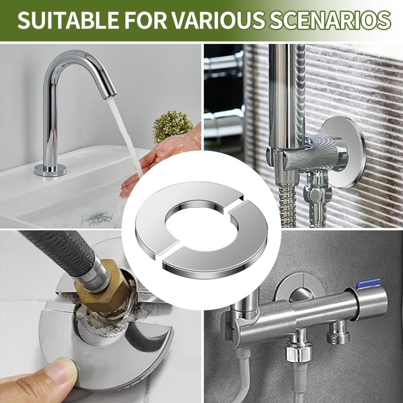 Shower Pipe Cover, 10 PCS Wall Split Pipe Holes Covers