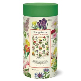 Cavallini Papers & Co. Rompecabezas de 1000 piezas, lenguaje de las flores (PZL/LNGFLR)