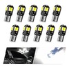 Nowkont Pack-10 Car T10-8SMD LED Bulb, 12V 5730 360 Degree