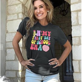 Happy to See Your Face Teacher Shirt Women First Day of School Tshirt Back to School Tee Teacher Life Gift Shirt Top Dark Grey