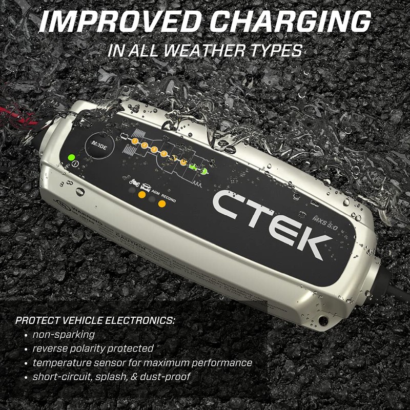 CTEK - 40-206 MXS 5.0 Fully Automatic 4.3 amp Battery