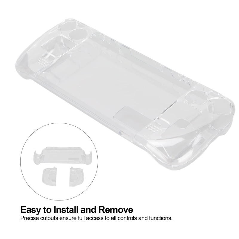 Clear Cover Hard Case for Steam Deck, Transparent Protective Case