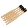 Ipetboom Charcoal Toothbrushes 10pcs Set Soft Nylon Bristles Travel Toothbrushes