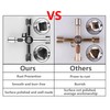 ATOPLEE 10pcs Electrical Cabinet Key, 4 Way Utilities Key,Triangle/Square/Panel Cross