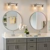 Ascher 2-Light Bathroom Light Fixtures, Modern Vanity Lights with Clear
