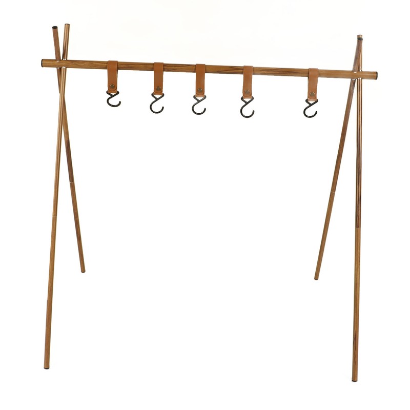 Camping Hanging Rack Portable Foldable Tripod Shelf for Light Tools