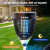 Solar Bug Zapper Outdoor, 4200V 3-in-1 Mosquito Zapper with Flame