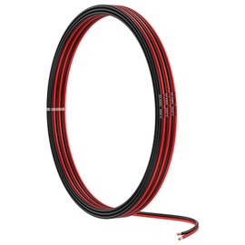 MMOBIEL 22 AWG Electrical Wire Parallel - 22 Gauge 5 m / 16.4 ft - Tinned Copper Cable - 2 Core Cables - LED Strips, Audio/Speaker Cable, Low Voltage Landscape Lighting, Lamps