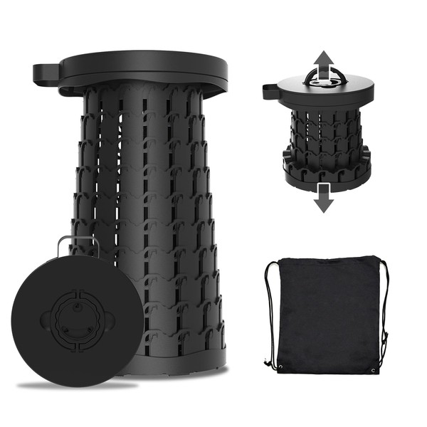 VIVETERA Upgraded Collapsible Stool with Max Load Capacity 330lbs Portable