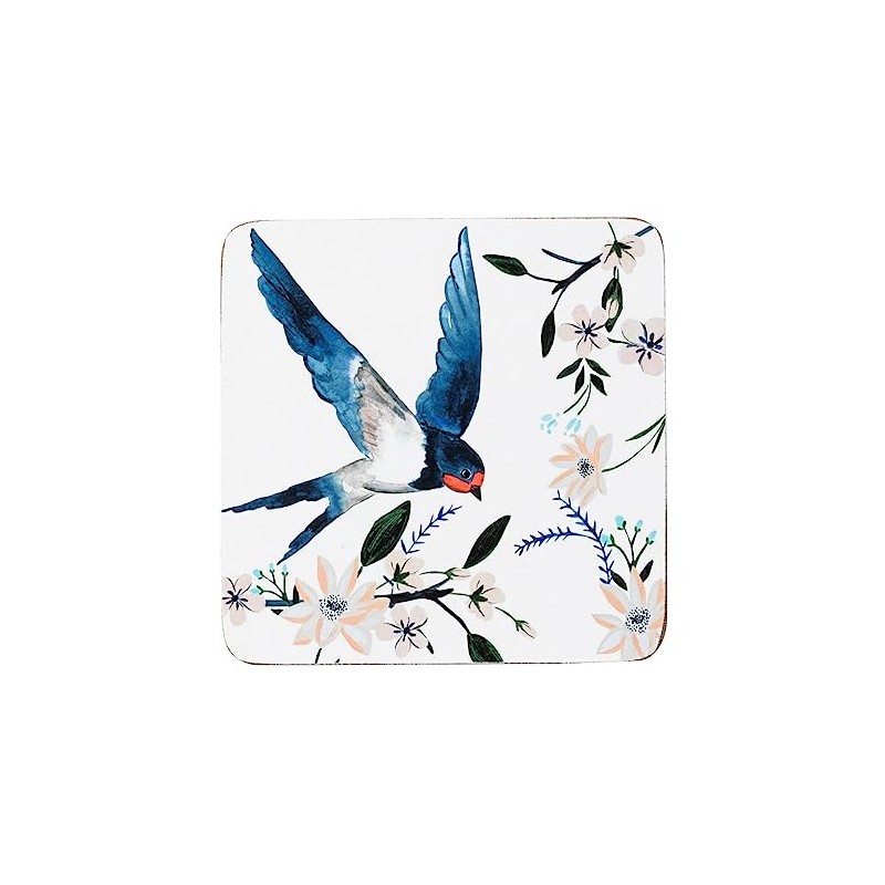 Set of 4 (8 pc) Flying Home Birds Placemat &