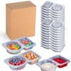 Tuocal 20 Sets Reusable Snack Containers, Snack Pots with Lids,