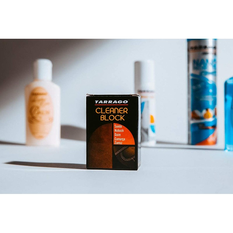 Tarrago - Bloque limpiador de gamuza y nubuck, Blanco sucio,