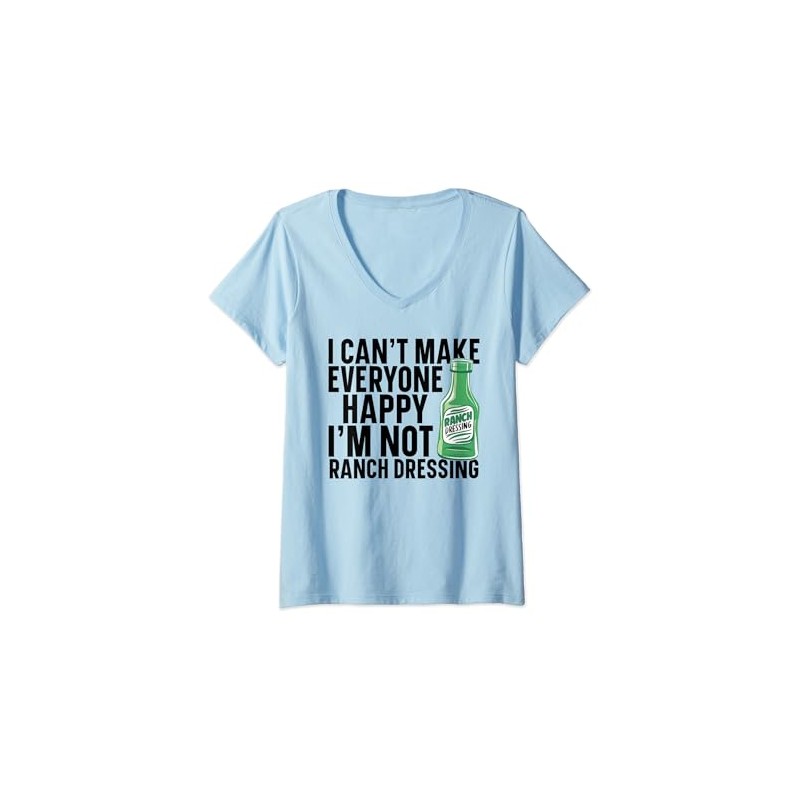 Womens Ranch Dressing Organic Ranch Seasoning Powder Ranch Dressing V-Neck