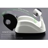 BeeChamp Heavy Base Nonskid Desk Tape Dispenser One-Hand Dispensing, White,