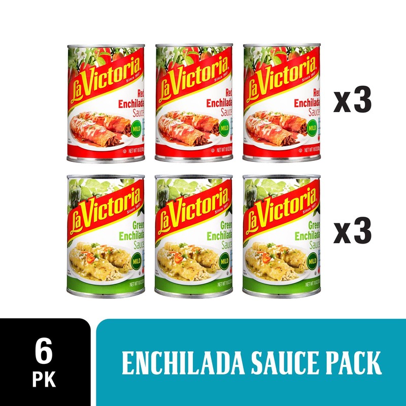 LA VICTORIA Enchilada Sauce Variety Pack, Green Enchilada Sauce, Red