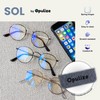 OPULIZE-Sol Gafas de lectura con bloqueo de luz azul Metal