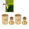 2PCS Water Hose Quick Connector Brass 3/4 Inch Male and
