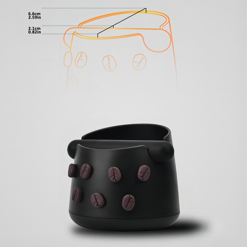 ORALION Contenitore per Fondi di Caffè Pattumiera per set da