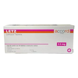 Letz Letrozol 2.5 mg Caja con 30 tabletas