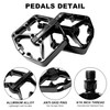 Bike Pedals 9/16" Universal Bicycle Pedals Aluminum Alloy Bike Pedals
