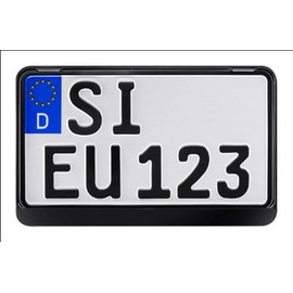 Motorbike Numberplate Holder Tractor Leichtkraftrad Black 240 x 130 MM Erut Twinline