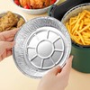 50PCS 9 Inch Disposable Aluminum Foil Plates Round Tin Foil