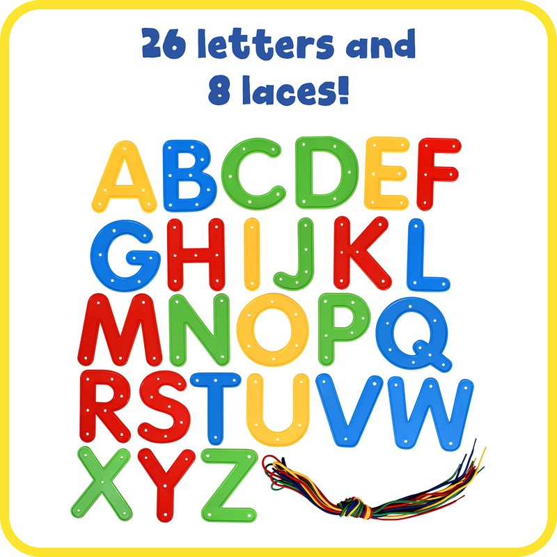 READY 2 LEARN Lacing Alphabet - Uppercase - 26 Letters