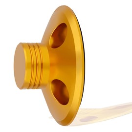 YuanYong Turntable Weight Stabiliser 107G Aluminium Record Weights Eliminates Vibrations Stabilising Speed for Turntable, Vinyl Disc Player, LP Stabiliser (Golden)