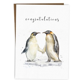 BYANIKA Congratulations Engagement Card | On Your Wedding Day Cards | You're Engaged | For Couples Happy Couple Bride Groom Newlyweds | Just Married | Celebration Card