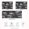 Zhirexin Black White Skull Satin Pillowcase, Smooth and Cool Silk