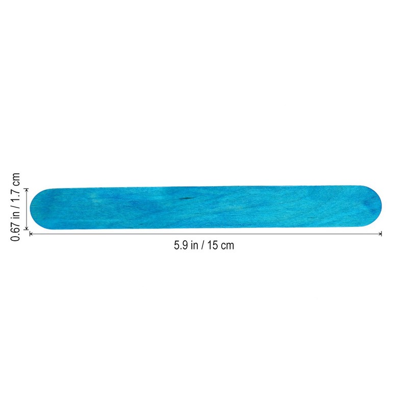 rosenice Craft Woods 150 Pieces Colourful Ice Stick Wooden Spatula