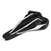 Silicone Bike Saddle Breathable Shock Absorption Black White Mountain Bike
