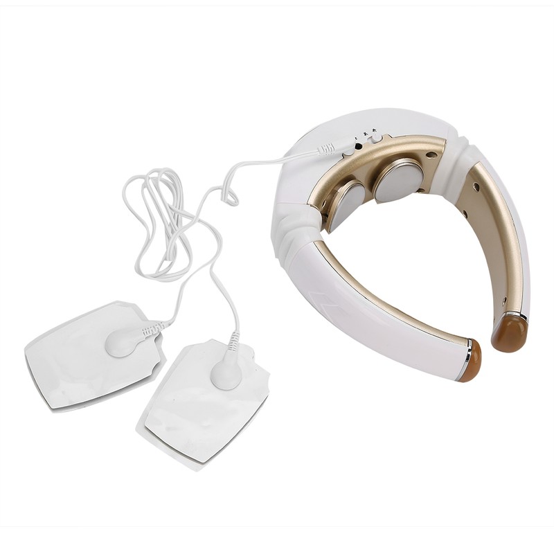 Electric Cervical Vertebra Massager Pulse Hot Compress Therapy Neck Massage