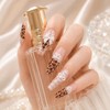 Hime Gyaru Leopard Handmade Nail Tips - Ballerina / 히메