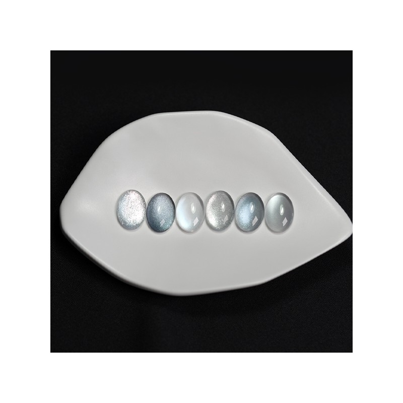 From the Nail Magnetic Gel Blue Silver 6-piece set /